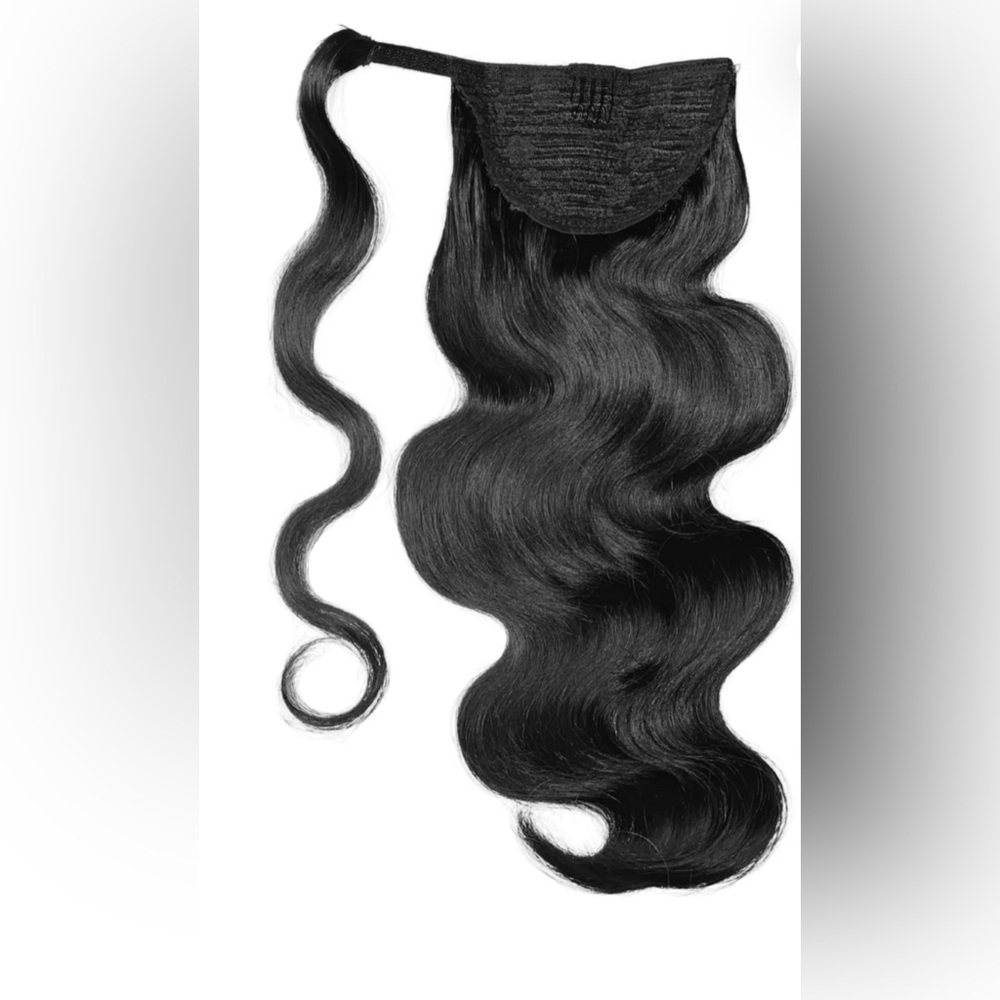 #1 JET BLACK PREMIUM PONYTAIL EXTENSIONS (180g)